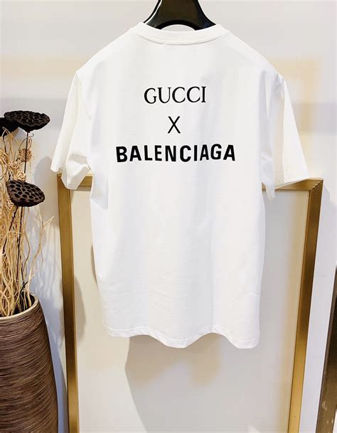 balenciaga and gucci collab shoes|Gucci x Balenciaga shirt.